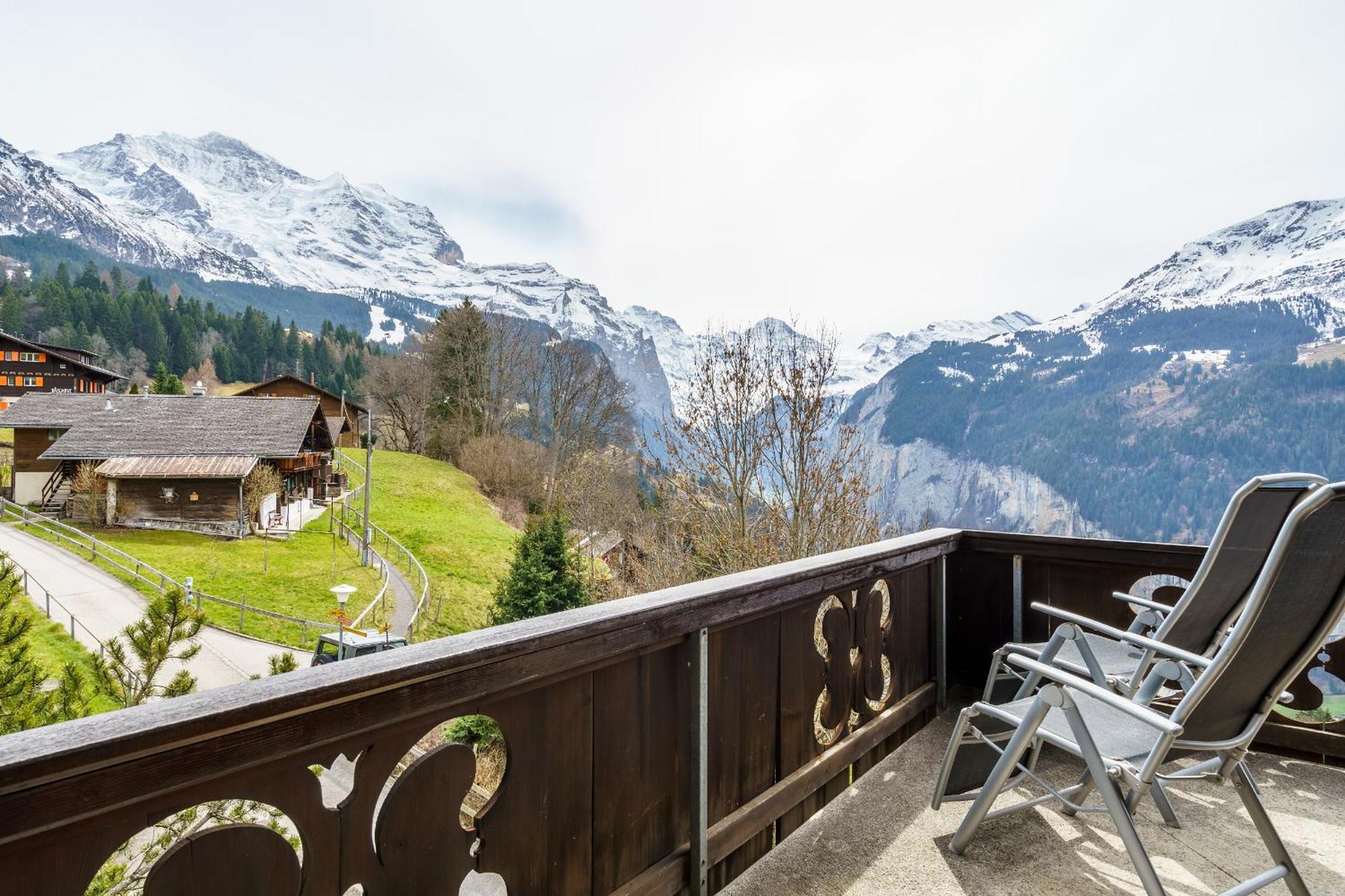 Chalet Bergkristall Wengen Exterior foto